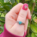 Turquoise Heart Ring