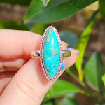 Kingman Turquoise Marque Ring