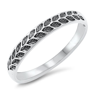 Stamped Leaf Band