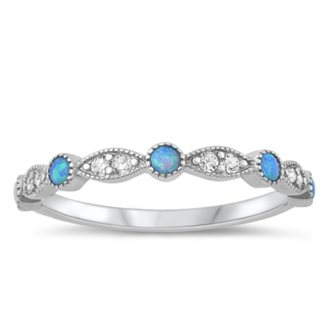Blue Opal and Sparkle Band