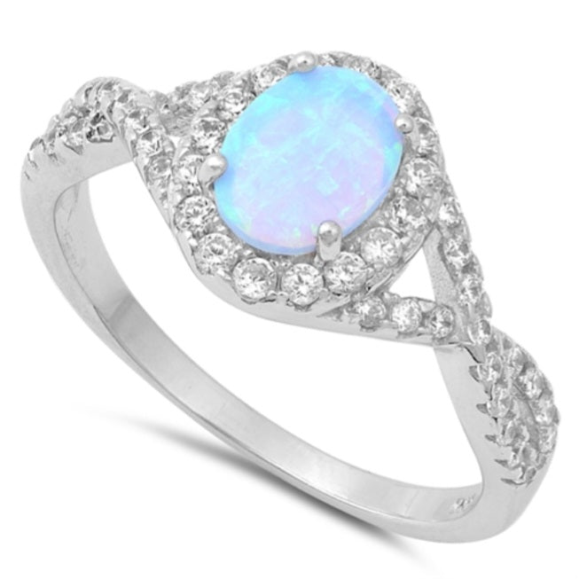 Opal Twist Ring
