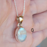 Cut Rainbow Moonstone Necklaces