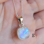 Cut Rainbow Moonstone Necklaces