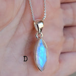 Cut Rainbow Moonstone Necklaces